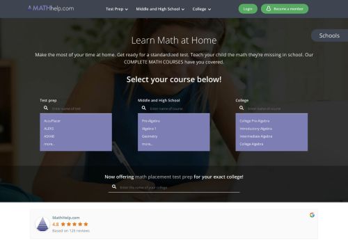 
                            1. Math Help | Online Test Prep, Tutoring, and Homeschooling