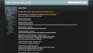 
                            12. Math Sites - Mrs. Linville 5th grade - Google Sites