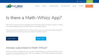 
                            4. Math-Whizz App | Whizz
