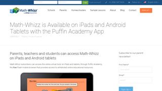 
                            10. Math-Whizz on iPads and Anrdoid tablets - Maths Whizz
