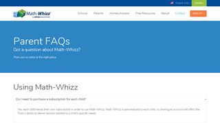 
                            6. Math-Whizz Parent FAQs | Whizz Education - Maths Whizz