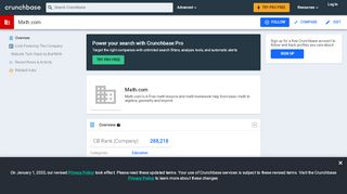
                            4. Math.com | Crunchbase