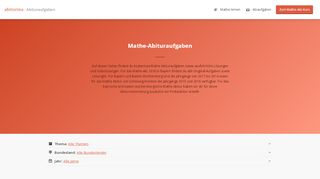 
                            4. Mathe-Abituraufgaben — mit Lösungen und Tipps | abiturma