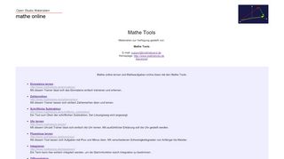 
                            7. Mathe Tools - mathe online
