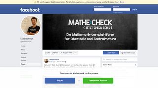 
                            9. Mathecheck - Posts | Facebook