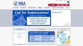 
                            4. Mathematical Association of America: Homepage