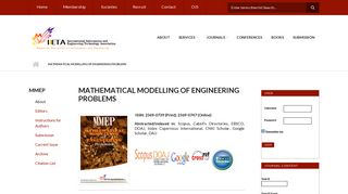 
                            6. Mathematical Modelling of Engineering Problems | IIETA
