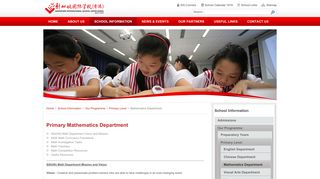 
                            4. Mathematics Department - Singapore International School (Hong Kong)