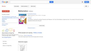 
                            8. Mathematics: (E-Book) - Google बुक के परिणाम
