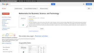 
                            9. Mathematics for Business, Science, and Technology - Google Books-Ergebnisseite