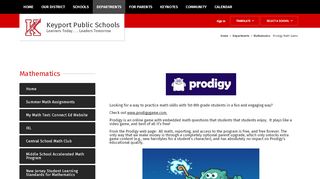 
                            13. Mathematics / Prodigy Math Game - Keyport Public Schools