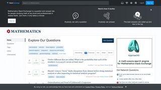 
                            2. Mathematics Stack Exchange