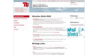 
                            3. Mathematik-Service - Institut für Mathematik - TU Berlin