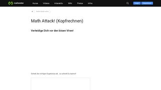 
                            12. Mathematik Spiel: Math Attack | Matheretter ?