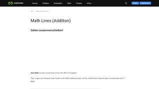 
                            6. Mathematik Spiel: Math Lines | Matheretter ?