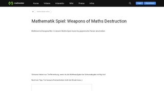 
                            9. Mathematik Spiel: Weapons of Maths Destruction | Matheretter ?