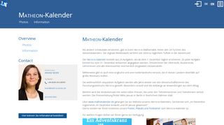 
                            3. Matheon-Kalender - MATHEON Research Center