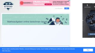 
                            4. Mathepower: Deine Matheaufgaben online berechnen lassen