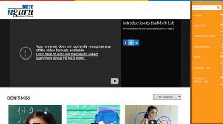 
                            5. Mathlab plus video by MLSL - NIIT Nguru