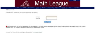 
                            8. Mathleague-Login