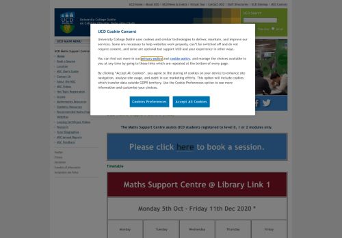 
                            9. Maths Support Centre - University College Dublin