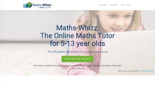 
                            9. Maths-Whizz, The Online Maths Tutor for 5-13yr Olds | Whizz Education