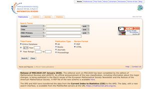 
                            1. MathSciNet - American Mathematical Society