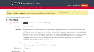 
                            9. MathSciNet | Rutgers University Libraries