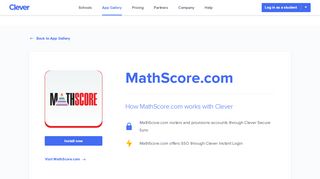 
                            9. MathScore.com - Clever application gallery | Clever
