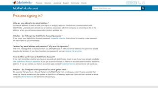 
                            4. MathWorks Account - Problems signing in?