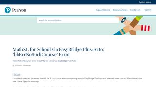 
                            10. MathXL for School via EasyBridge Plus/Auto: 