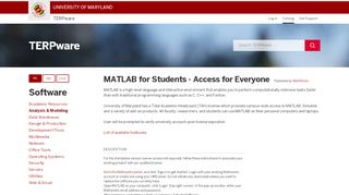 
                            9. MATLAB for Students - Access for Everyone . TERPware