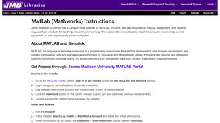 
                            12. MatLab Login Form | James Madison University Libraries