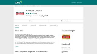 
                            5. Matratzen Concord als Arbeitgeber | XING Unternehmen