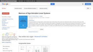 
                            10. Matrices of Sign-Solvable Linear Systems