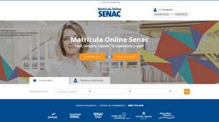 
                            3. Matrícula Online Senac