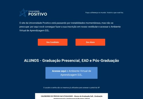 
                            1. Matrícula para aprovados - Universidade Positivo