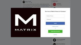 
                            13. Matrix Fitness - Workout Tracking Network lets your... | Facebook