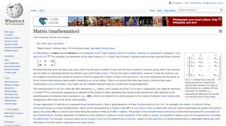 
                            1. Matrix (mathematics) - Wikipedia