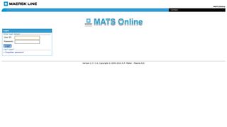 
                            11. MATS Online - Maersk