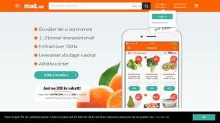 
                            3. Mat.se: Handla Mat Online & Välj Din Egen Matkasse