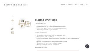 
                            9. Matted Print Box – RedTree Albums