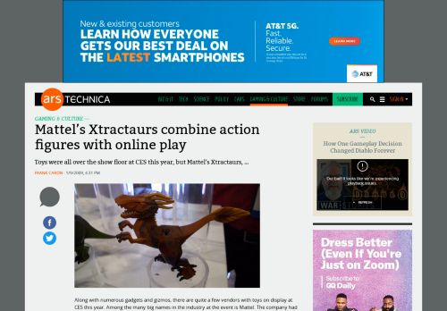 
                            7. Mattel's Xtractaurs combine action figures with online play | Ars Technica
