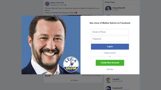 
                            13. Matteo Salvini - Piccola Vigile del Fuoco in azione per... | Facebook