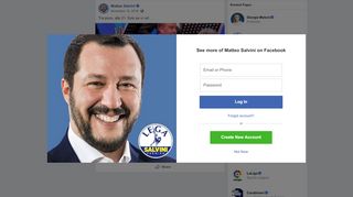 
                            12. Matteo Salvini - Tra poco, alle 21. Solo se vi va! | Facebook