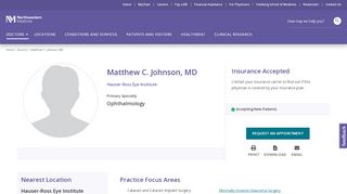 
                            11. Matthew C. Johnson, MD | Northwestern Medicine