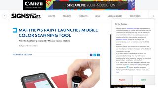 
                            11. Matthews Paint Launches Mobile Color Scanning Tool