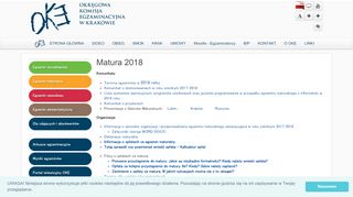 
                            13. Matura 2018 - Okręgowa Komisja Egzaminacyjna w Krakowie - OKE