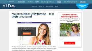 
                            4. Mature Singles Only Review - Is It Legit Or A Scam?