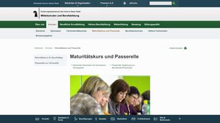 
                            5. Maturitätskurs und Passerelle - Mittelschulen und Berufsbildung des ...